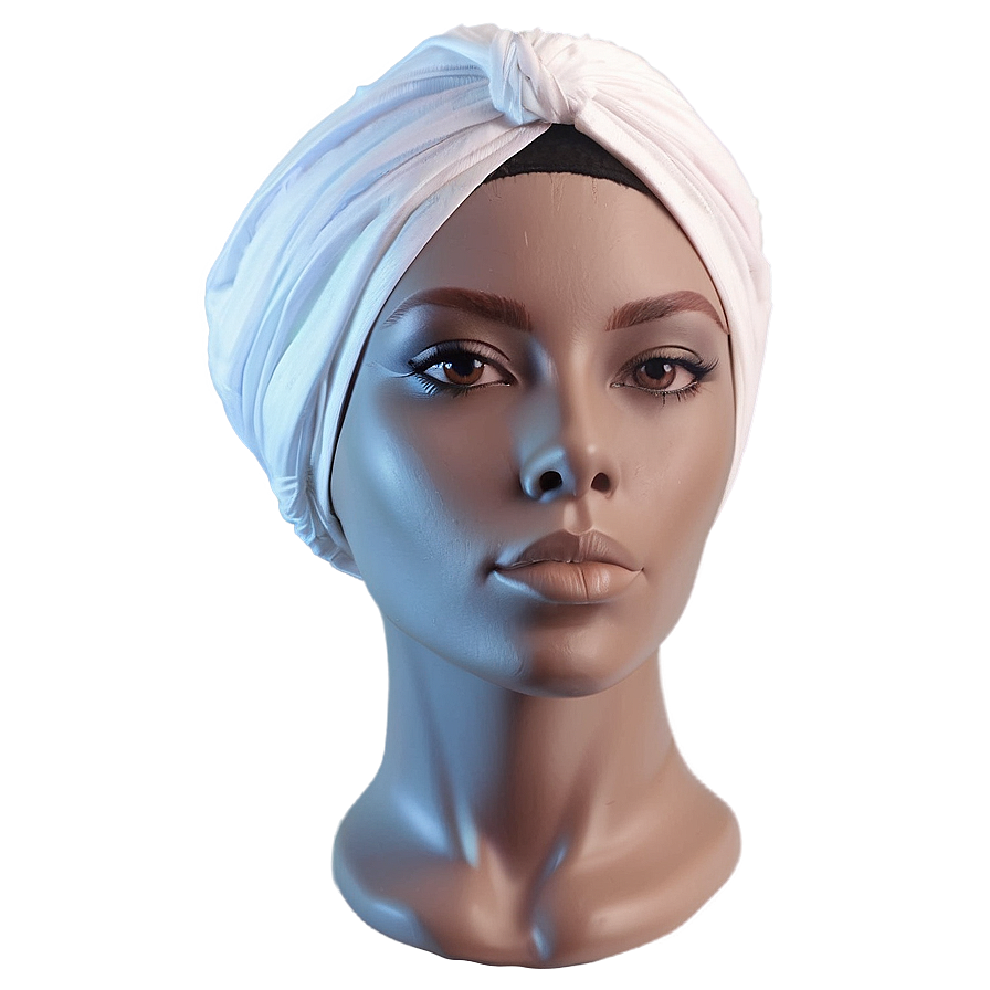 Minimalist White Turban Png Ebm84