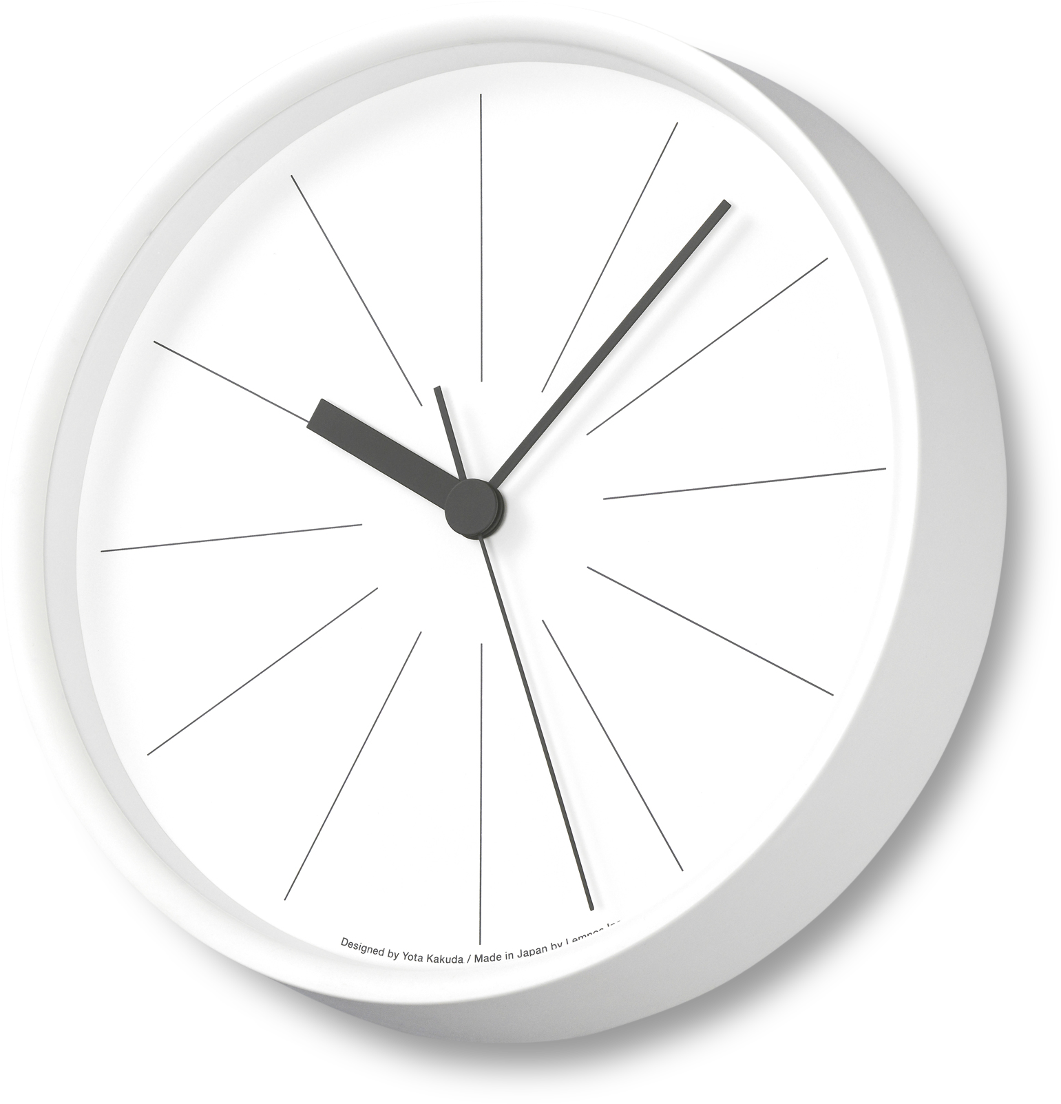 Minimalist White Wall Clock