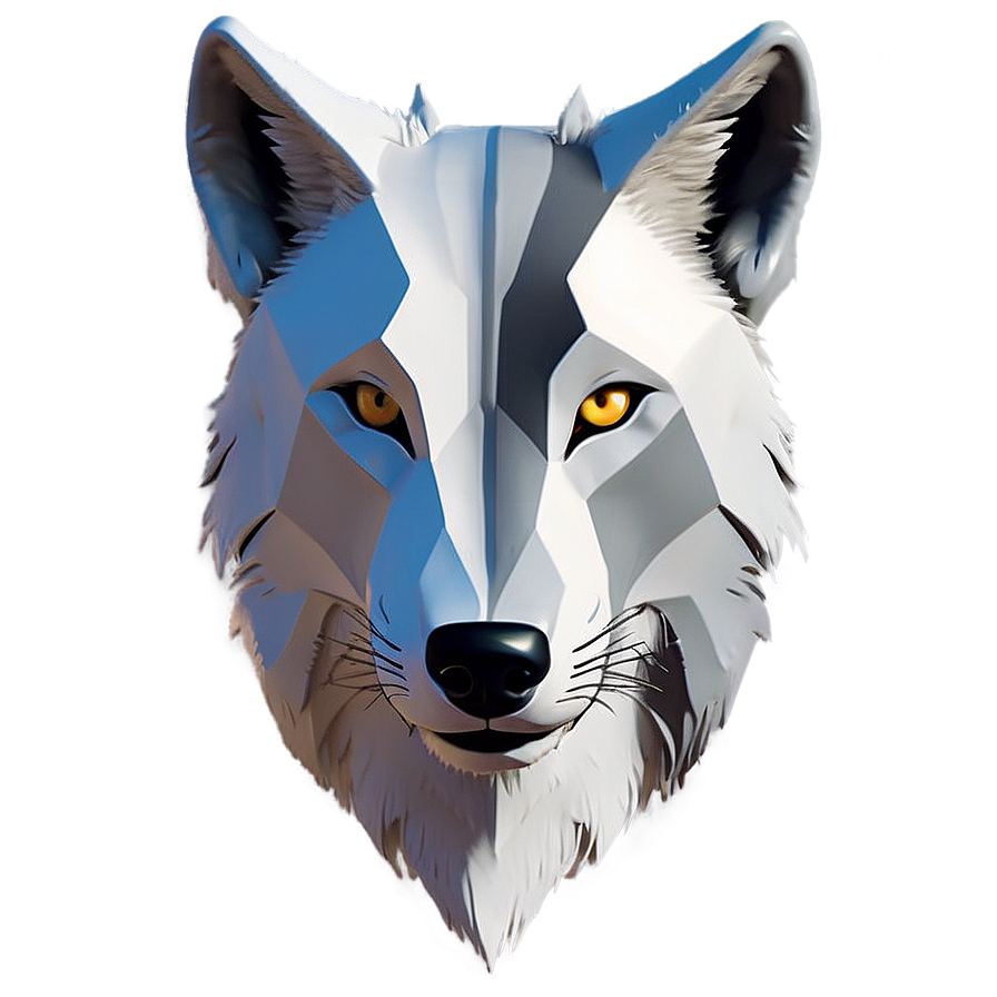 Minimalist Wolf Face Design Png Jgs