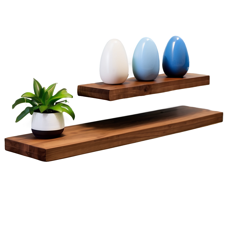 Minimalist Wood Shelf Decorations Png Svd91