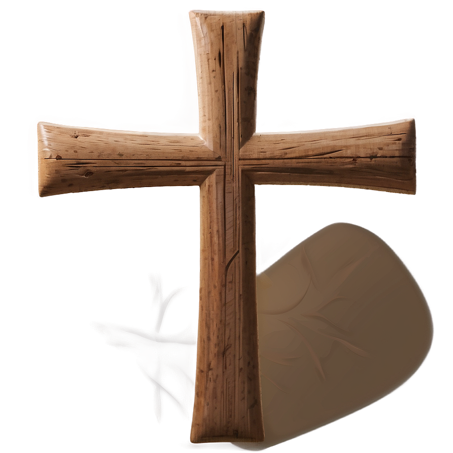 Minimalist Wooden Cross Png 05252024