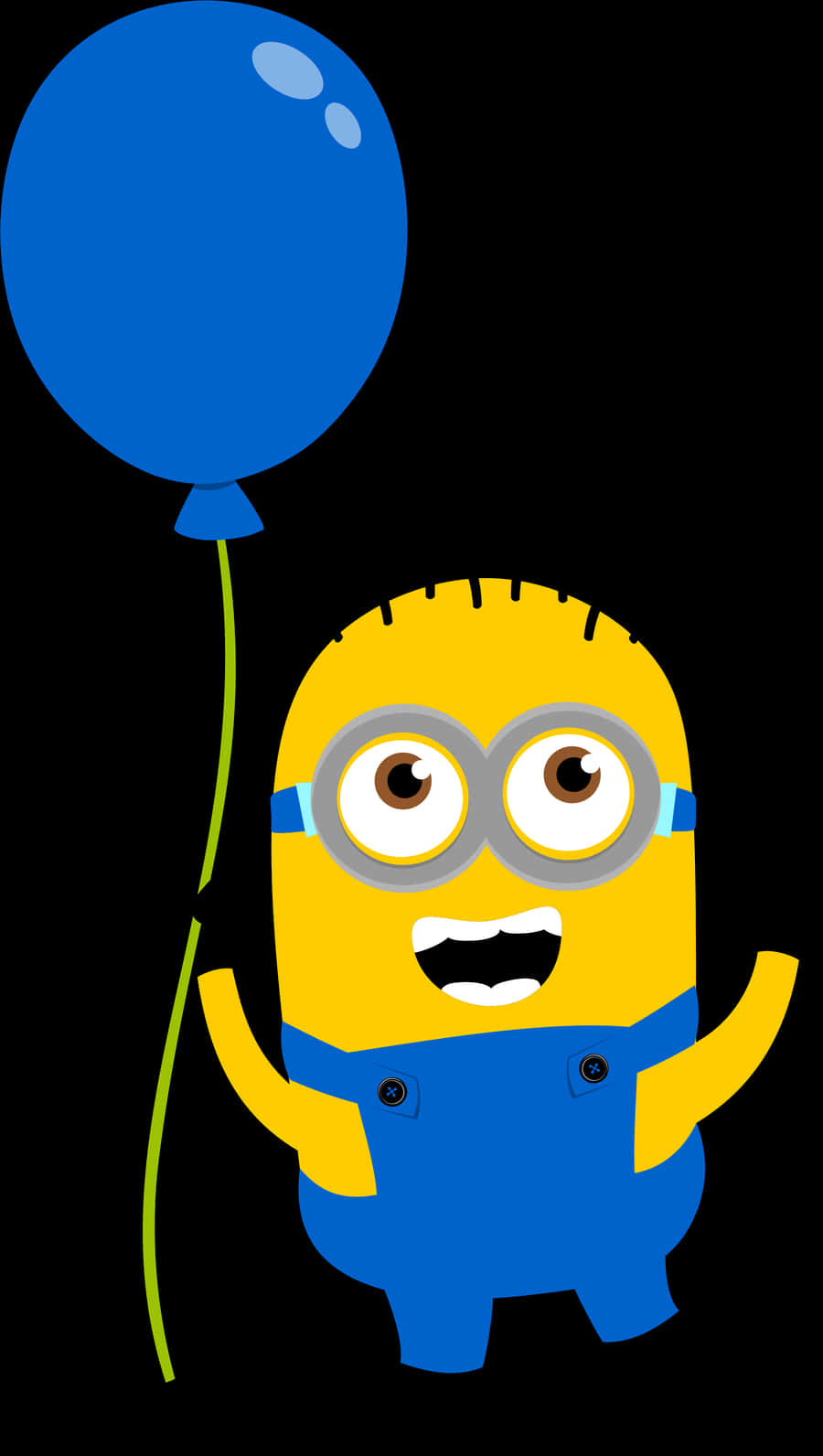 Minion With Blue Balloon