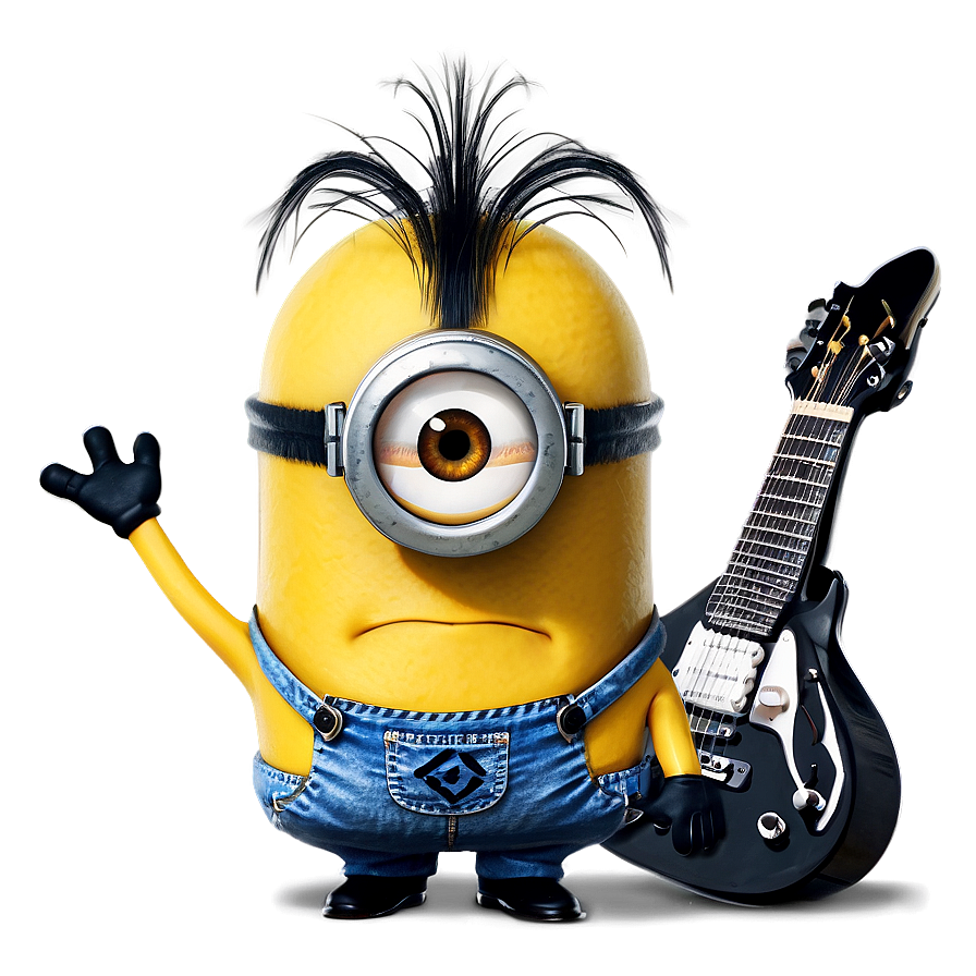 Minion With Guitar Png Eac