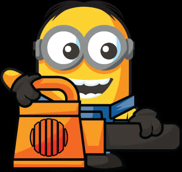 Online Leaf Blower Minion Pic - Minions Mineez Mower Minion PNG image with a transparent background, free high-resolution download