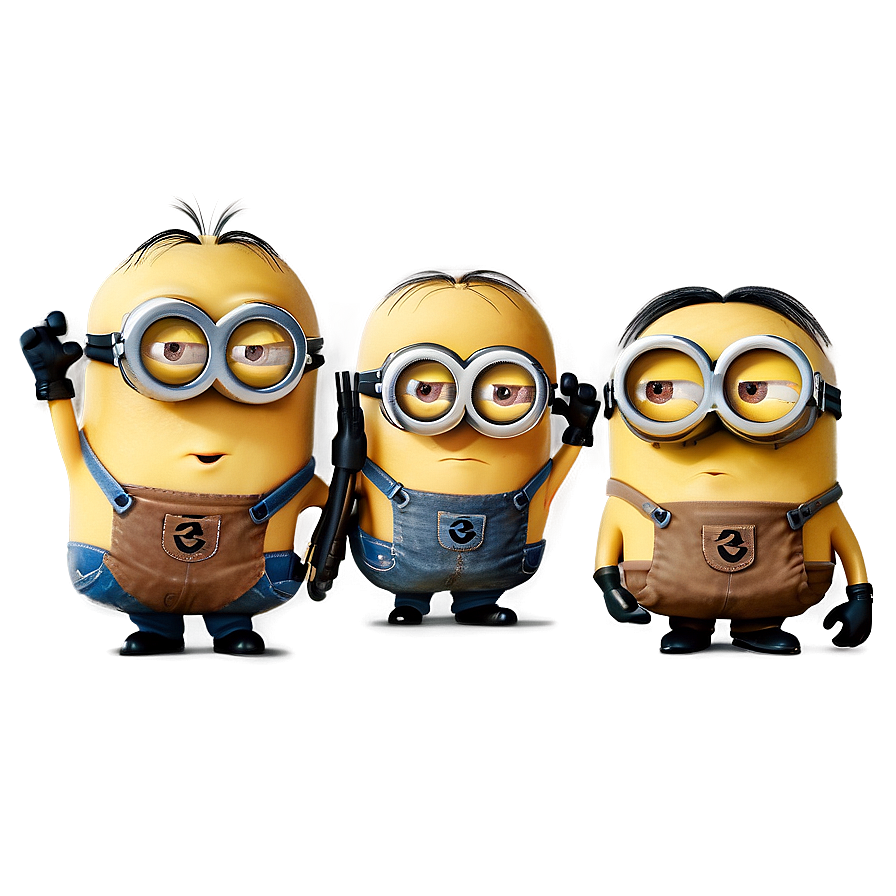 Minions 3D PNG six PNG with transparent background