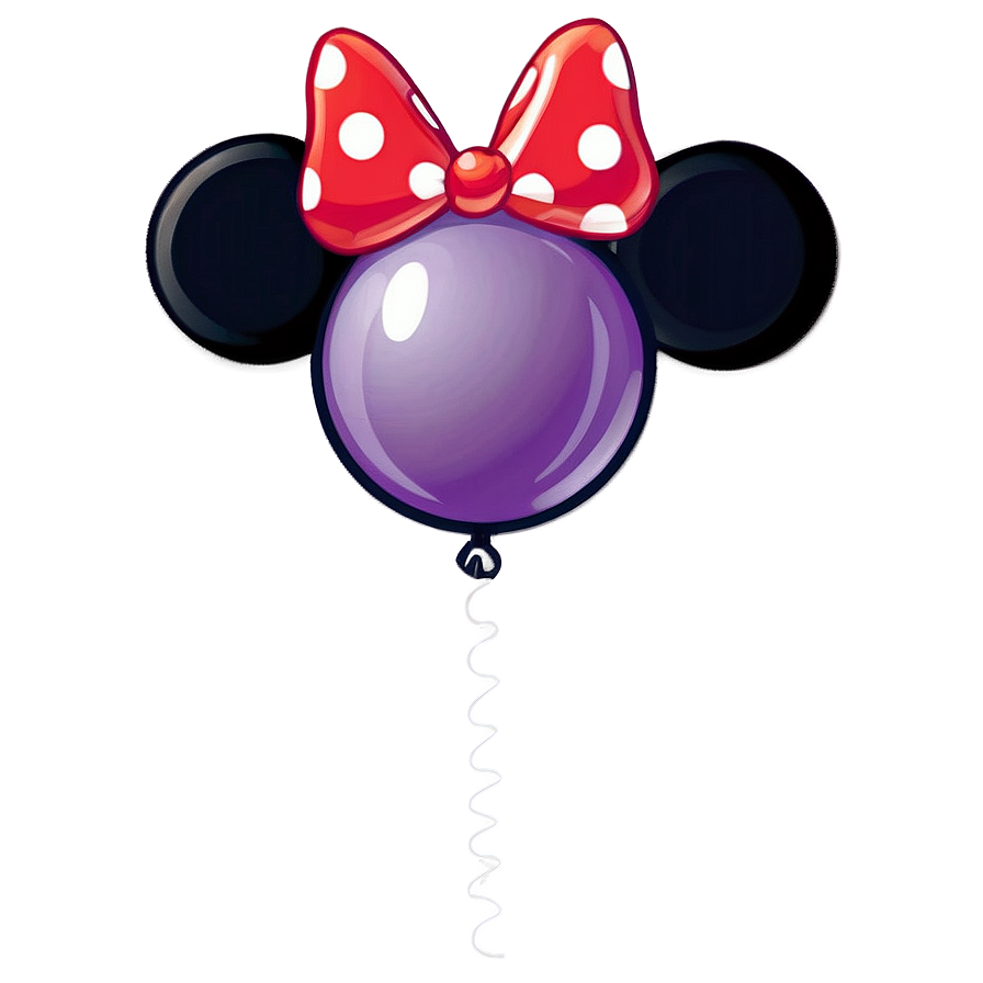 Minnie Mouse Balloon Graphic Png 05242024