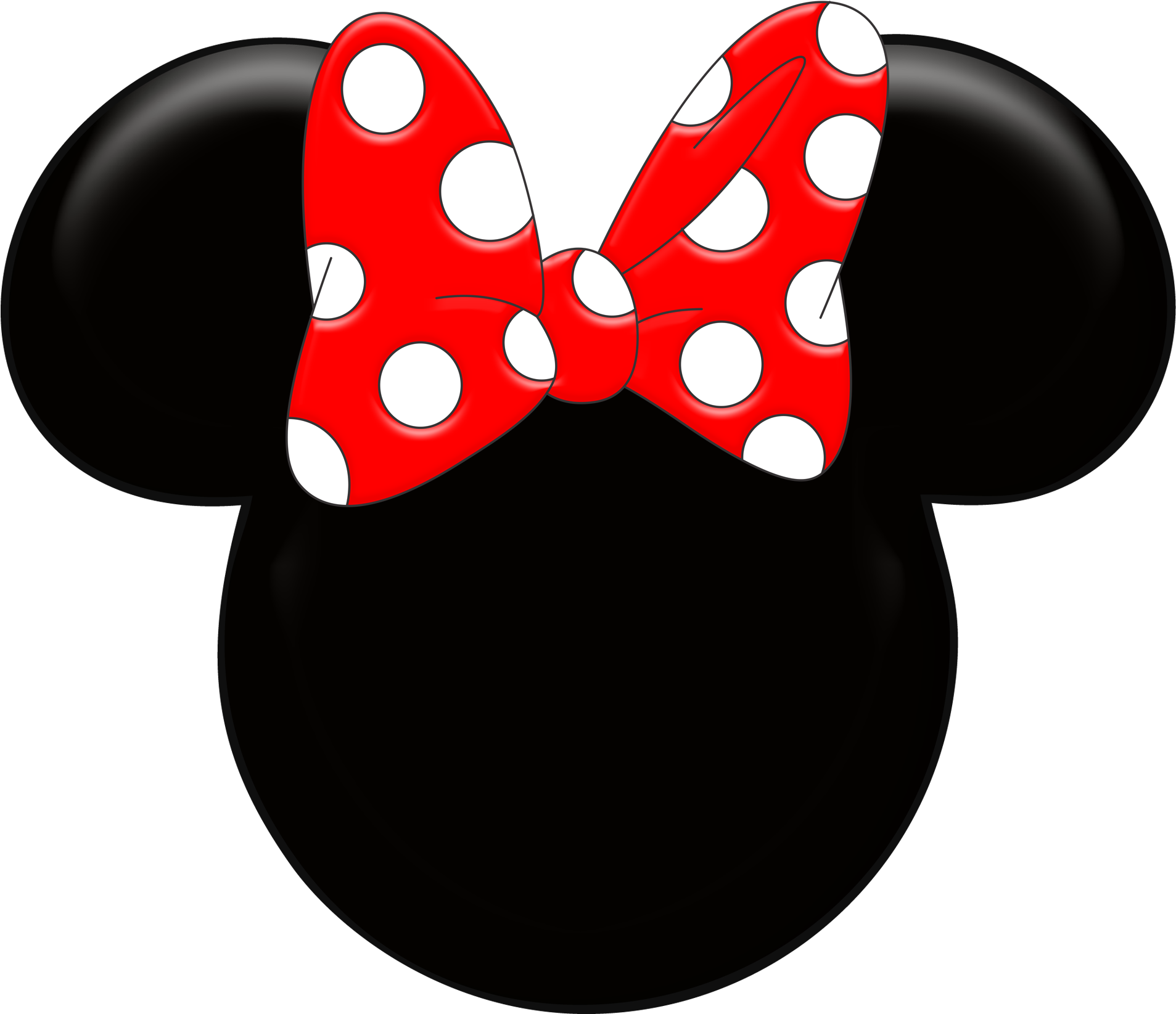 Minnie Mouse Bow Head Silhouette