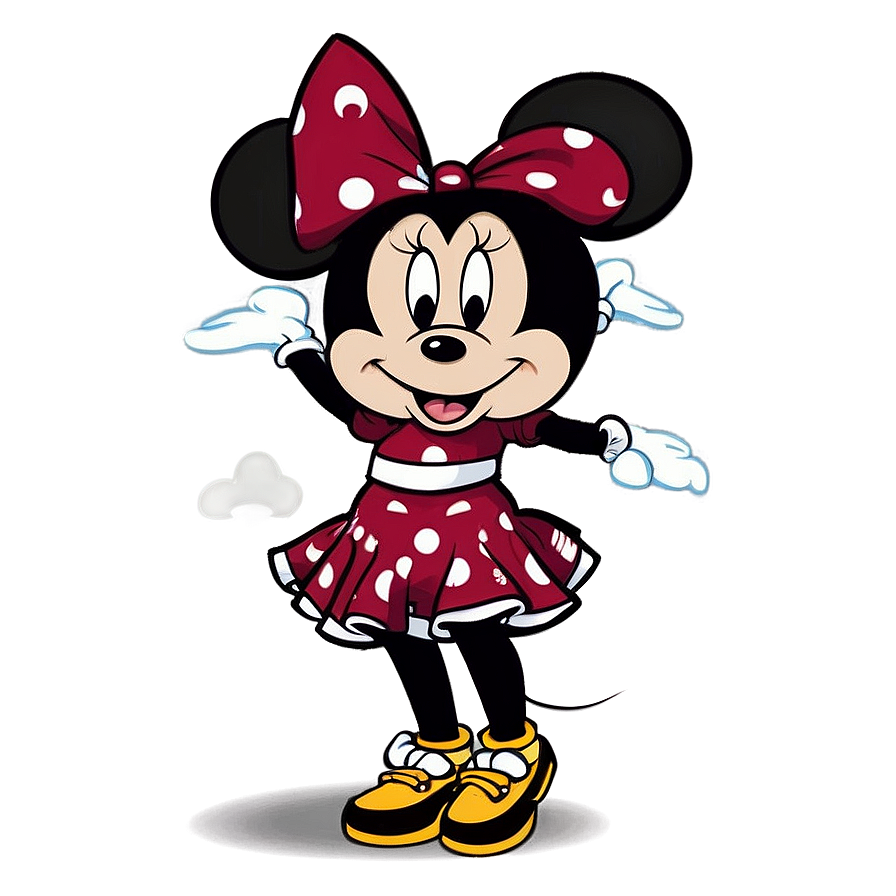 Minnie Mouse Cheerleader PNG 05032024 PNG with transparent background