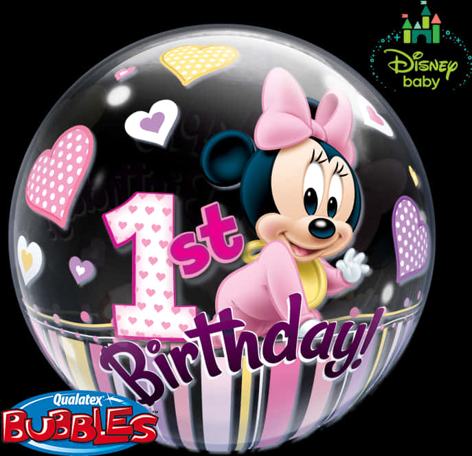 Minnie Mouse First Birthday Balloon