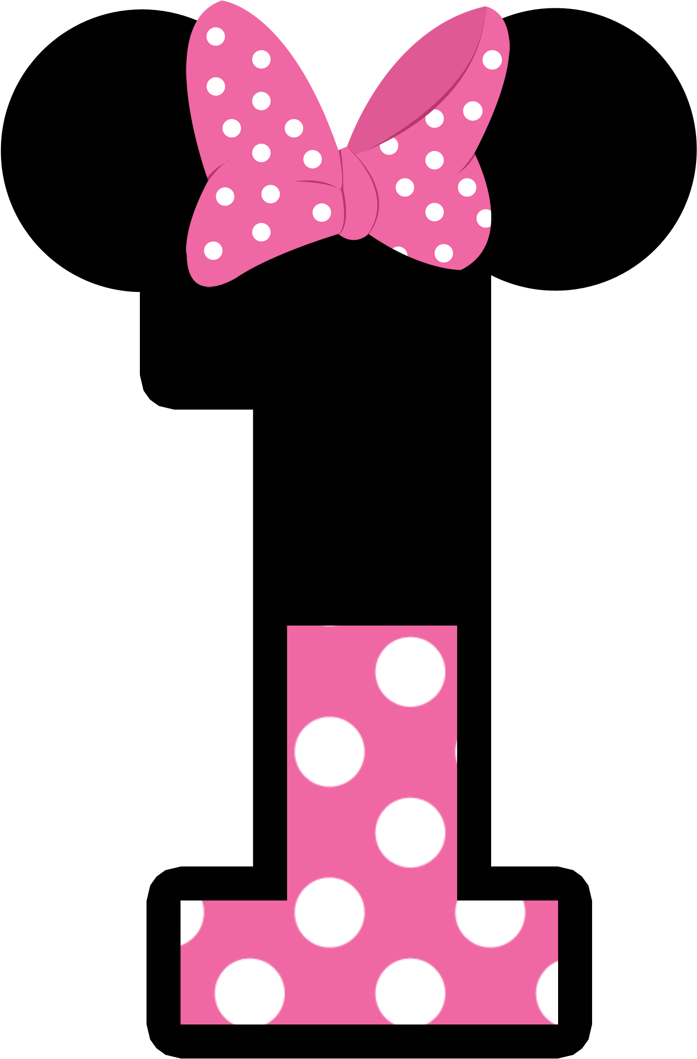 Minnie Mouse Inspired Letter I