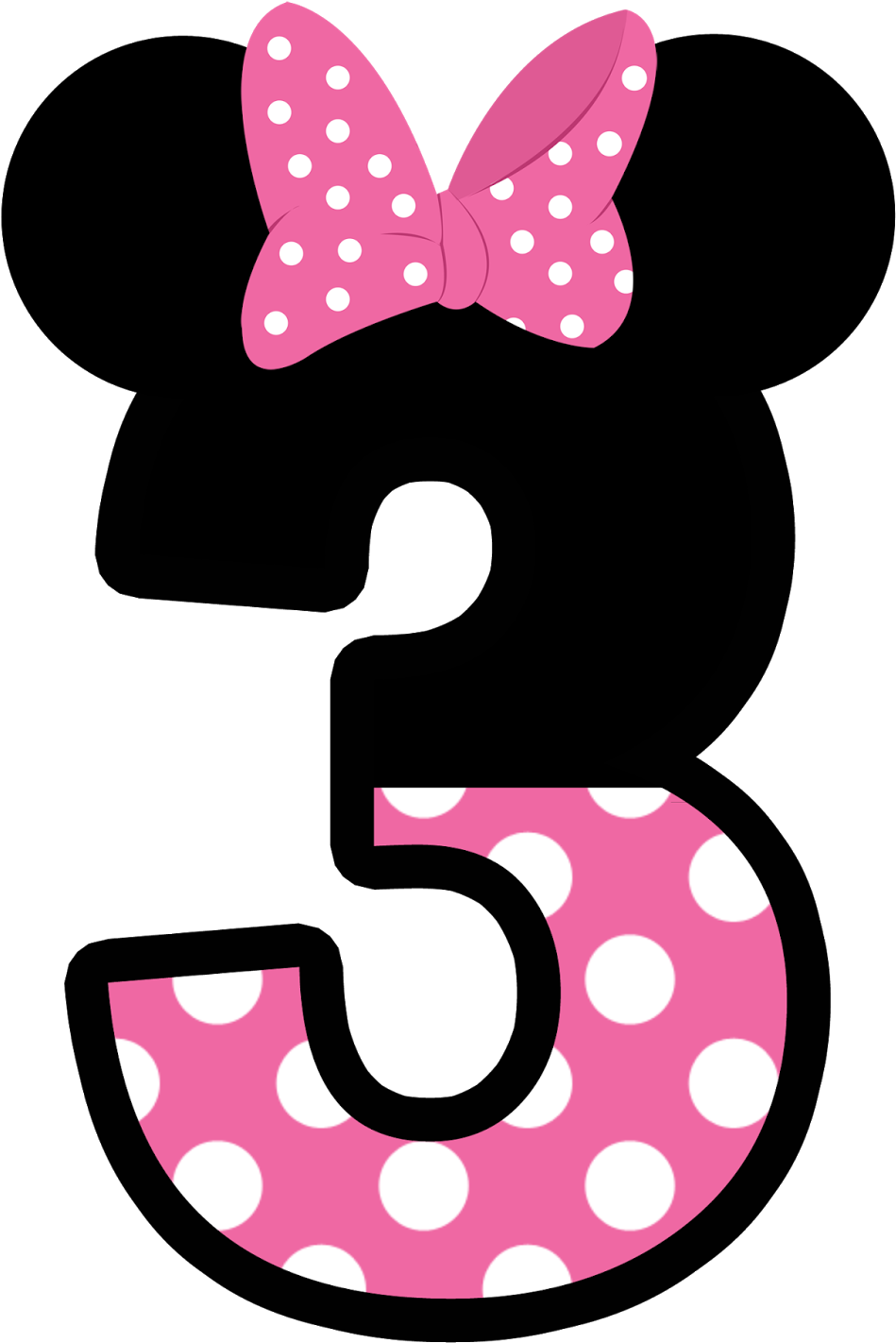 Minnie Mouse Number3 Graphic