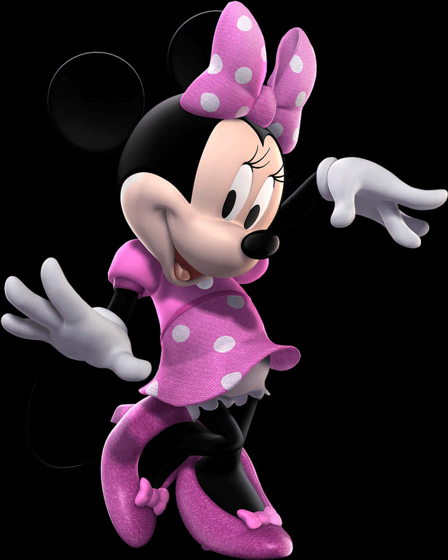 Minnie Mouse Polka Dots Pose