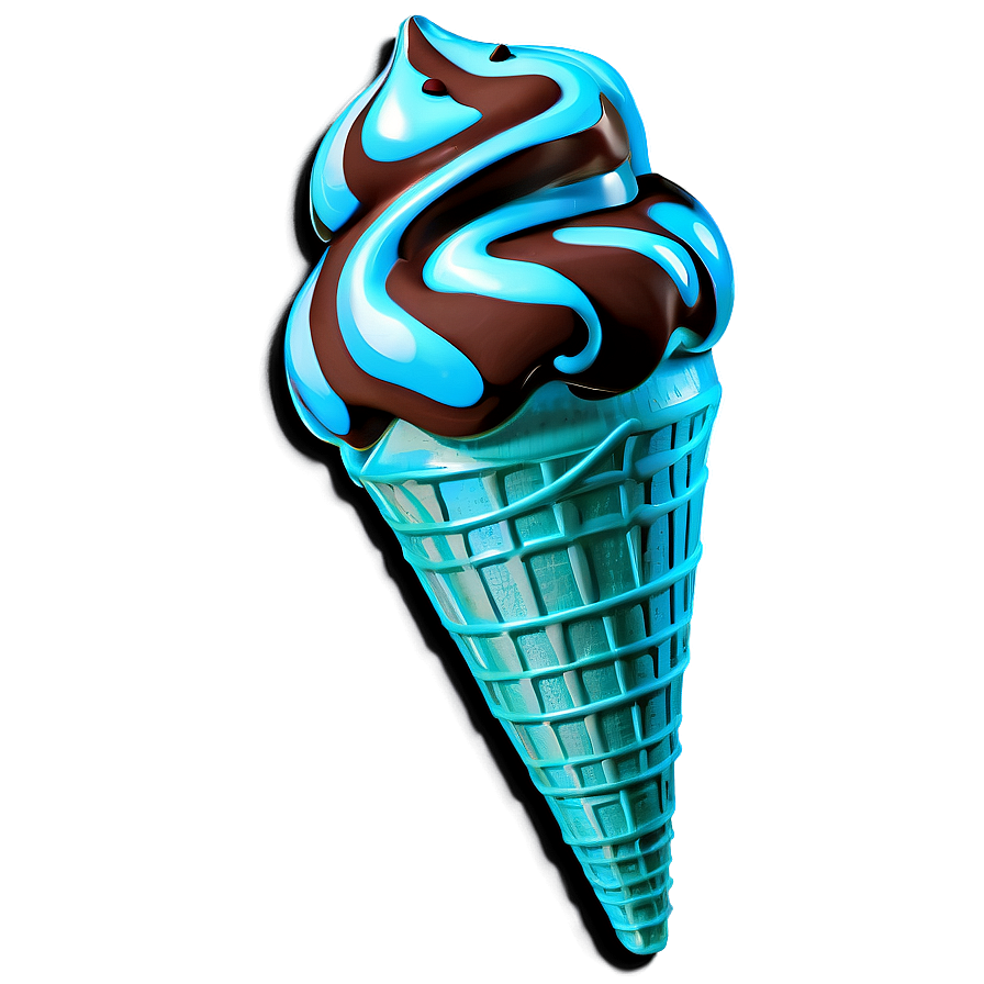 Mint Chocolate Chip Ice Cream Cone Png 05252024