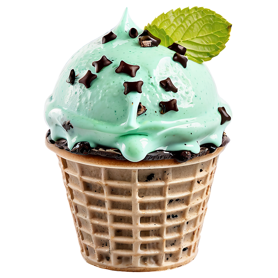 Mint Chocolate Chip Ice Cream PNG 50 PNG with transparent background
