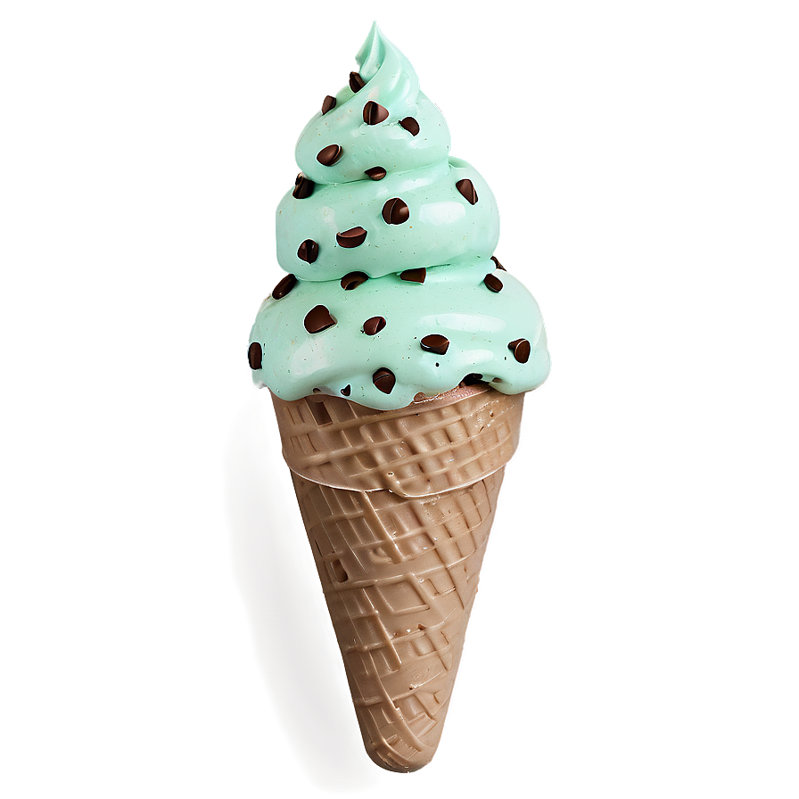 Mint Chocolate Chip Ice Cream PNG 73 PNG with transparent background