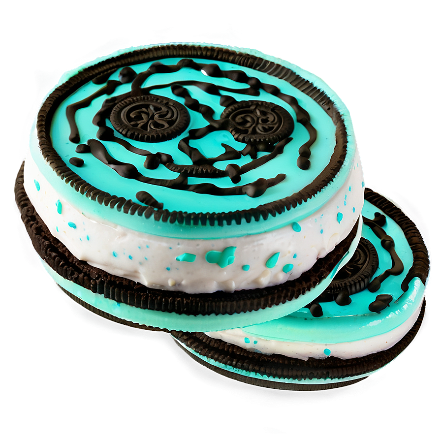 Mint Creme Oreo Cookie Png Lev46