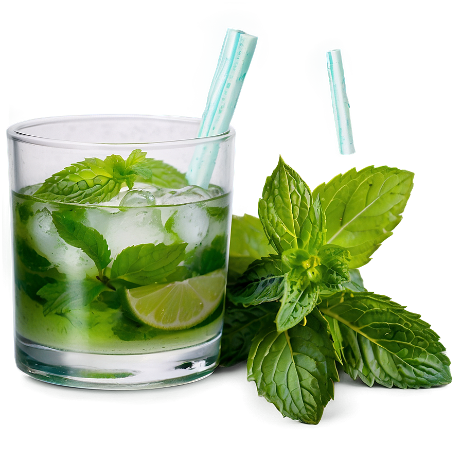 Mint Mojito Glass Png 06112024