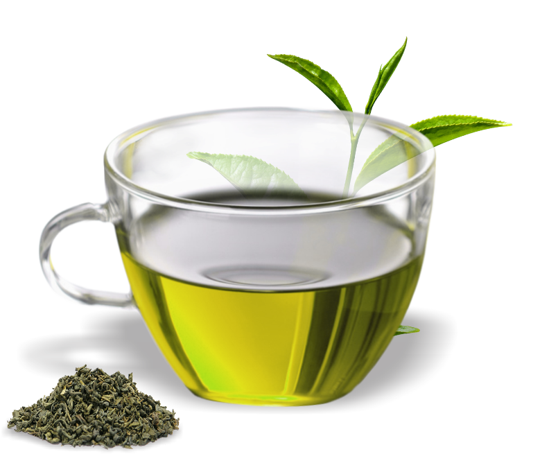 Mint Tea Glass Cup PNG with transparent background