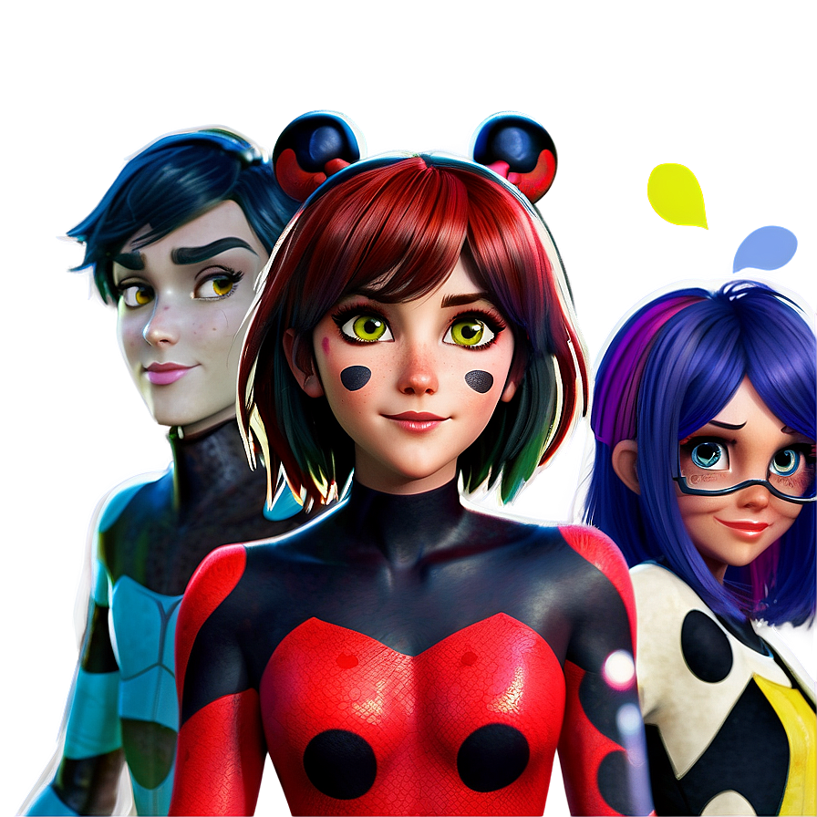 Miraculous Ladybug and Friends PNG ntr99 PNG with transparent background