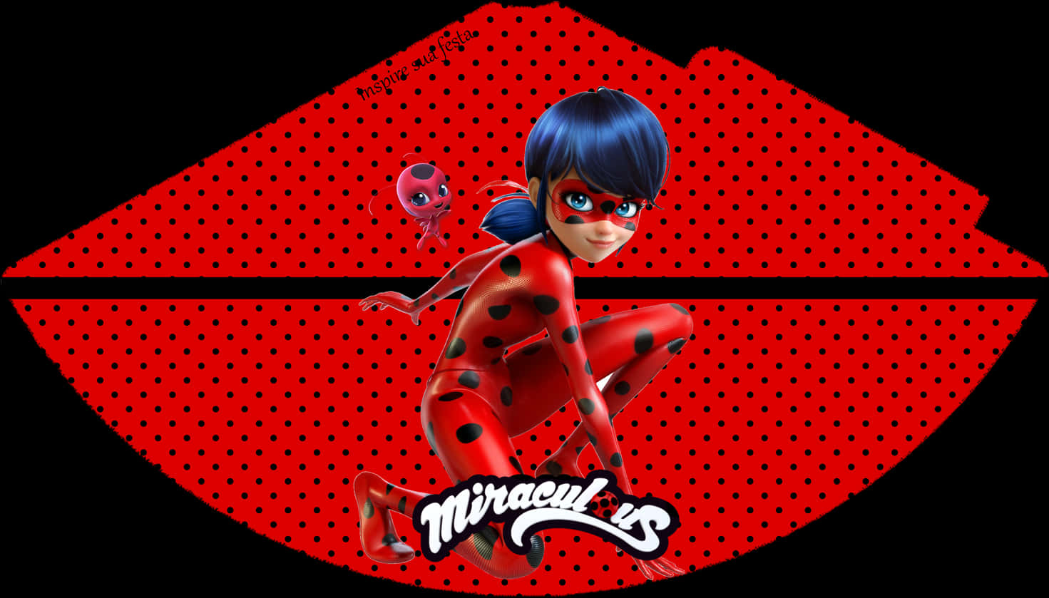 Miraculous Ladybug Hero Pose PNG with transparent background