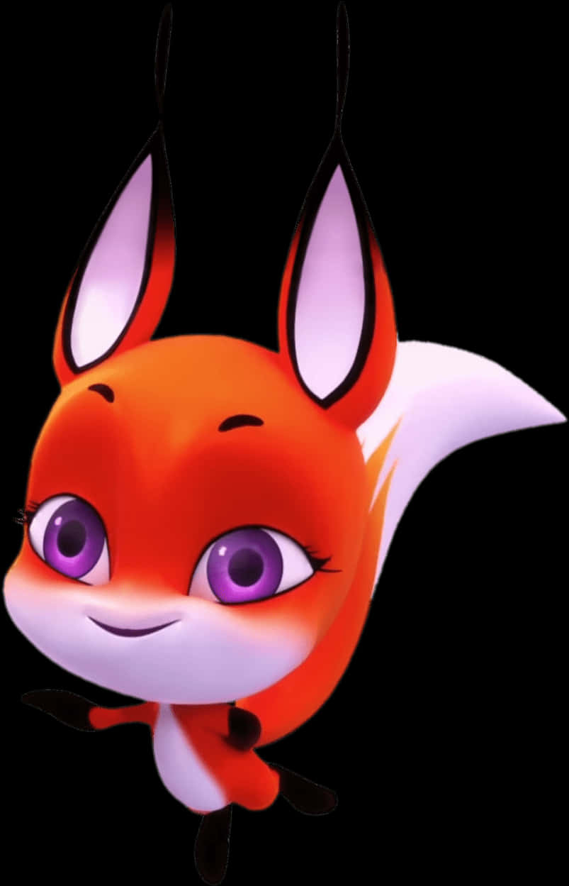 Miraculous Ladybug Kwami Trix PNG with transparent background
