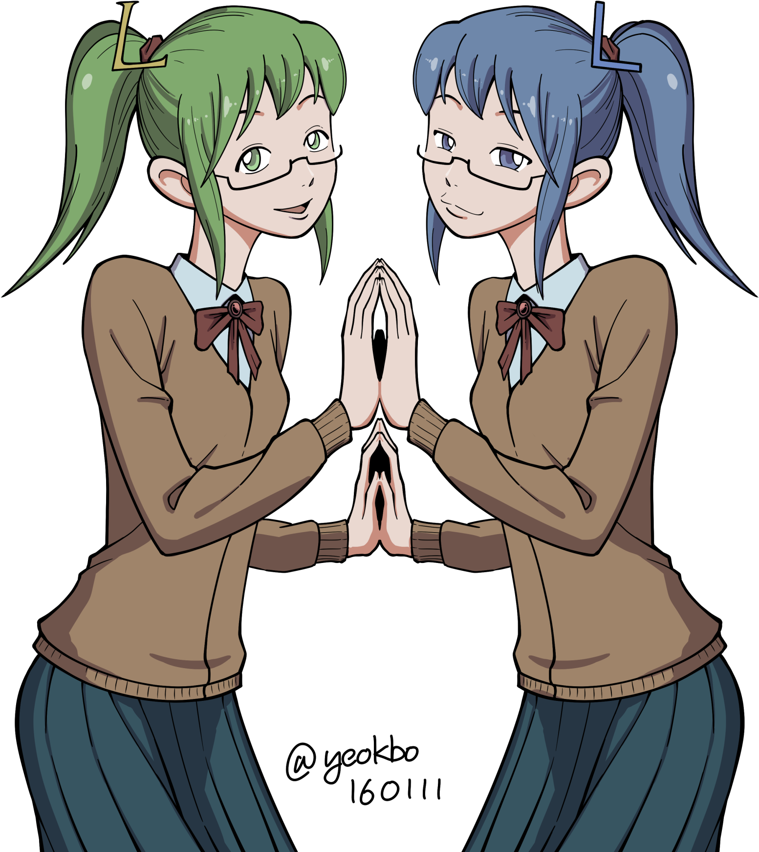 Mirror Image Anime Girls