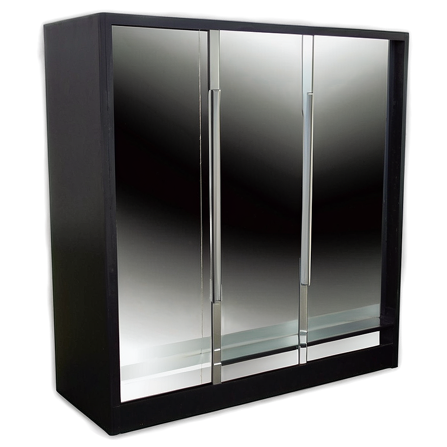 Mirrored Wardrobe Cabinet PNG die16 PNG image with a transparent background, free high-resolution download