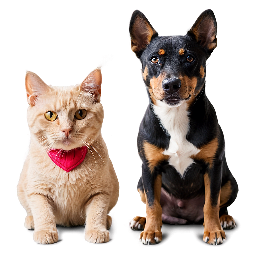 Mischievous Dog And Cat Png 7