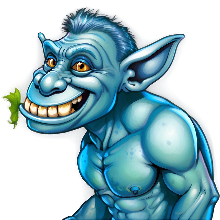 Mischievous Troll Illustration PNG 05232024 PNG with transparent background