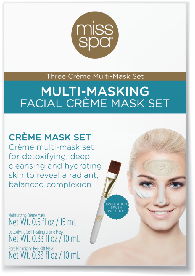 Miss Spa Multi Masking Facial Creme Set Product PNG with transparent background