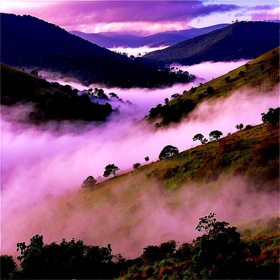 Mist Covered Hills PNG 05242024 PNG with transparent background