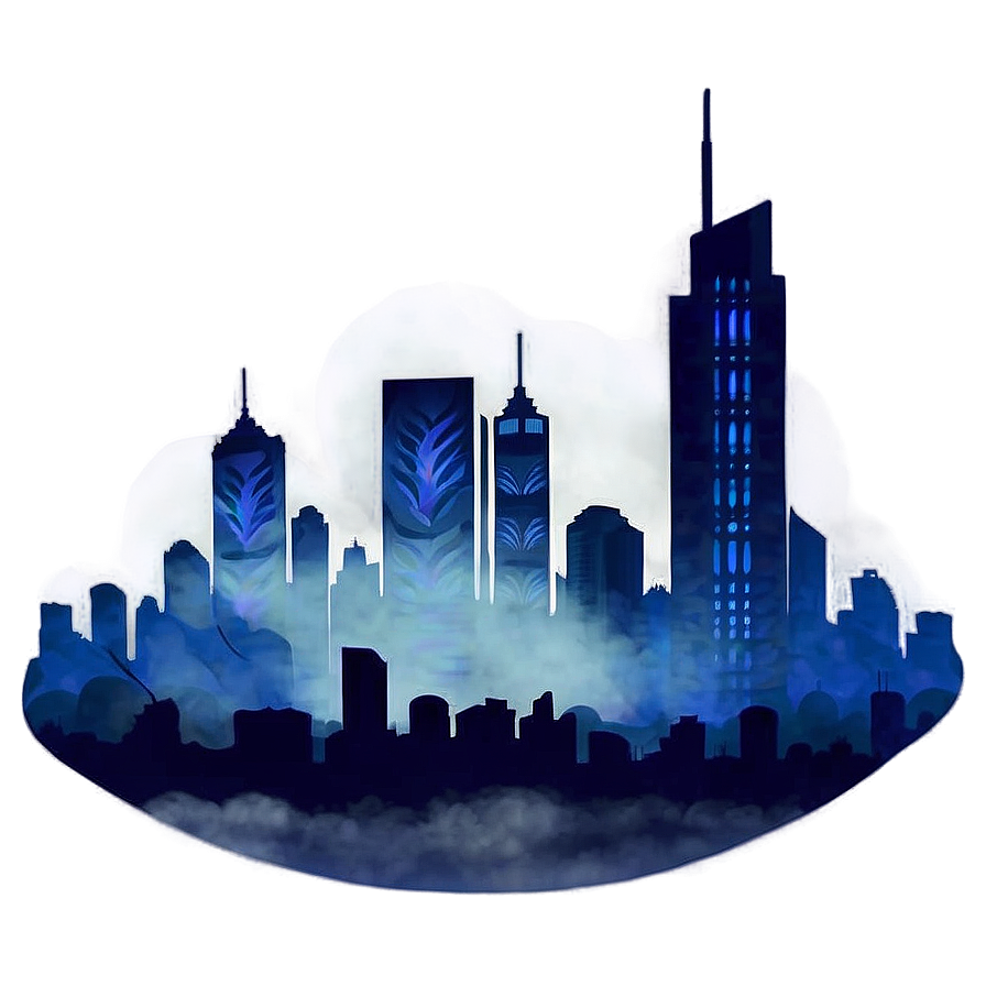 Misty Cityscape PNG 37 PNG with transparent background