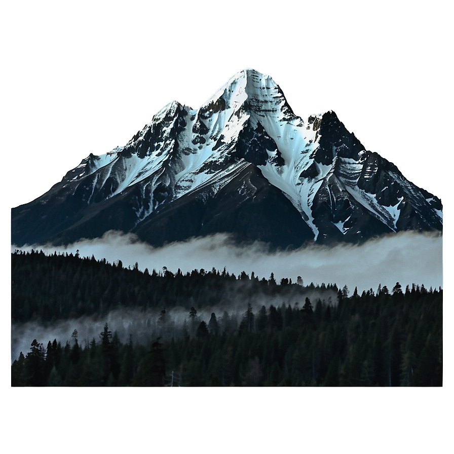 Misty Mountain Range Photo Png Lml