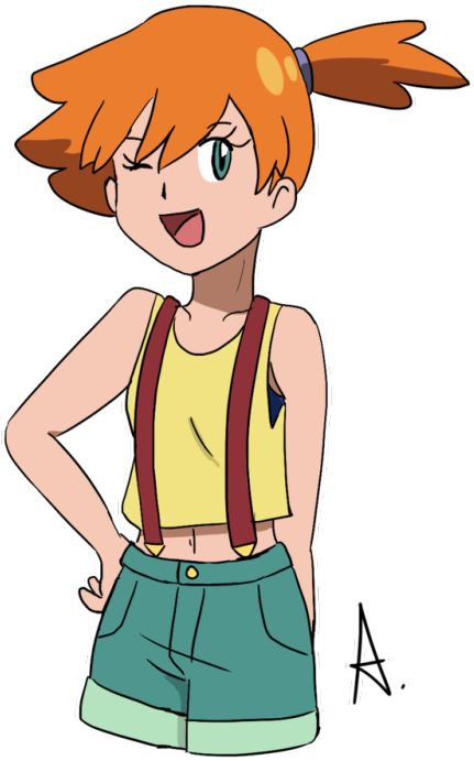 Misty Pokemon Character Standing Pose