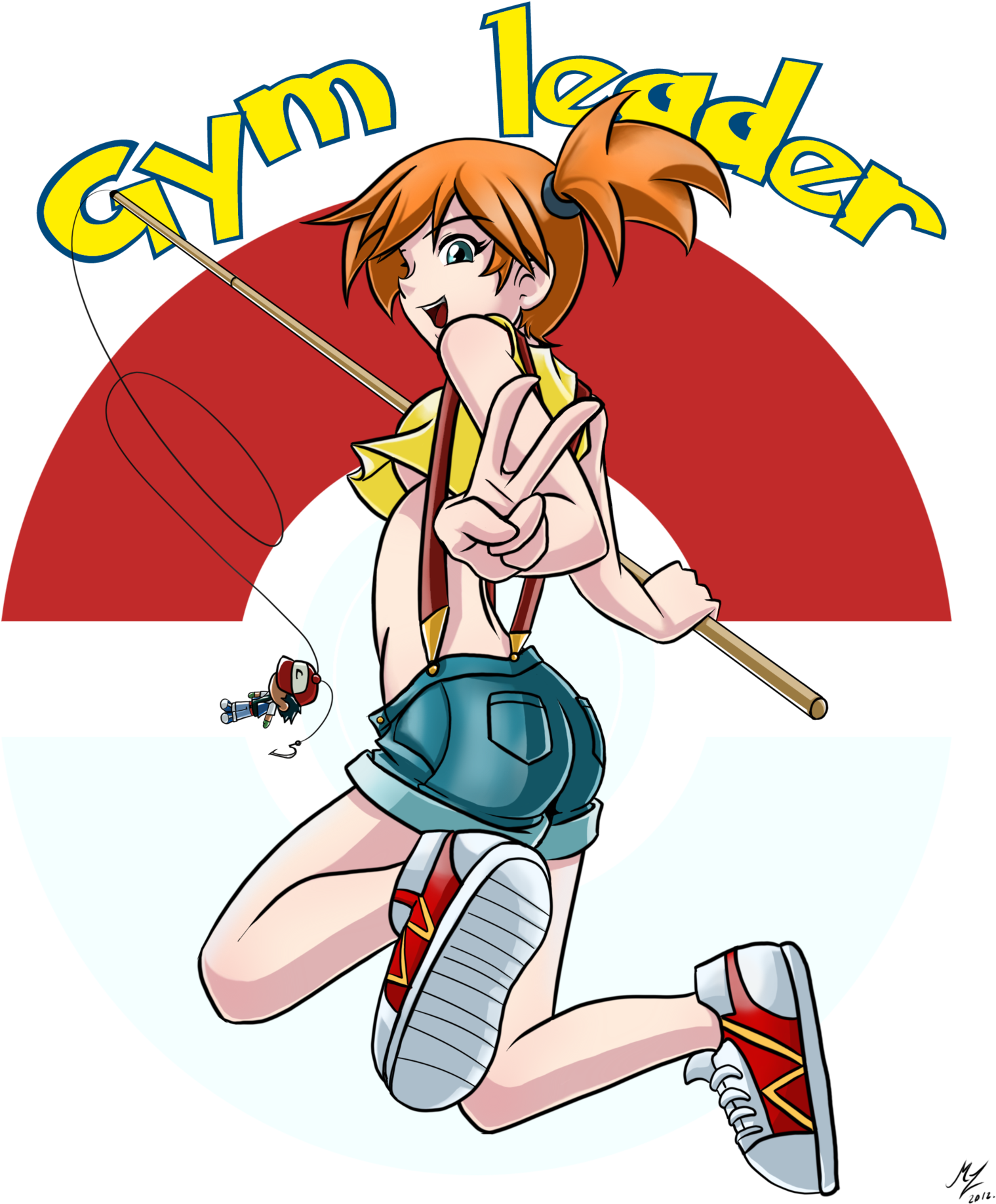 Misty Pokemon Gym Leader Illustration