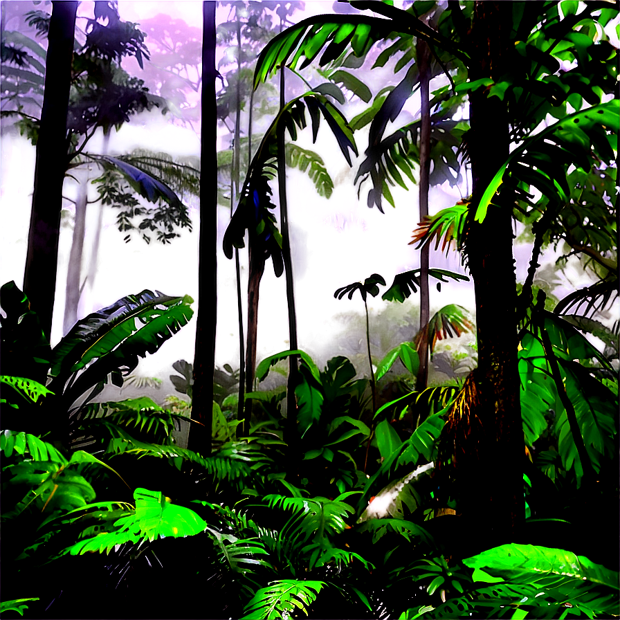 Misty Rainforest Png 87