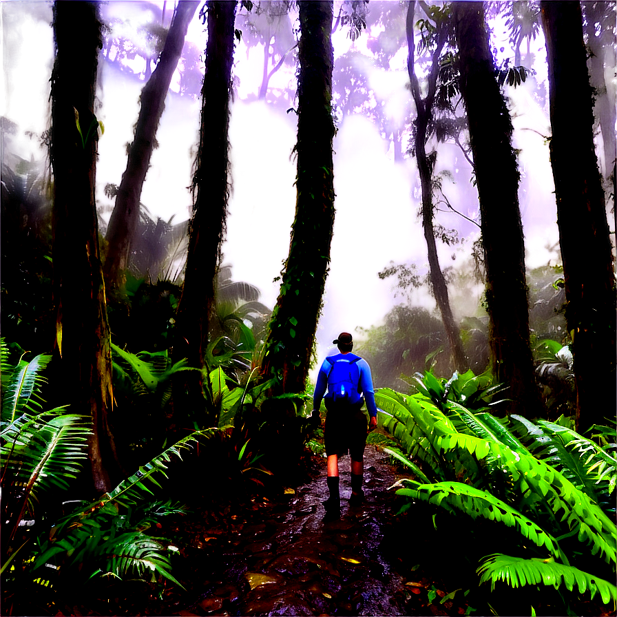 Misty Rainforest Trek PNG 35 PNG image with a transparent background, free high-resolution download
