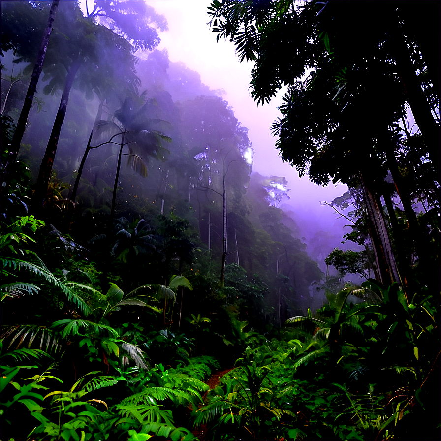 Misty Rainforest Trek PNG cly73 PNG image with a transparent background, free high-resolution download