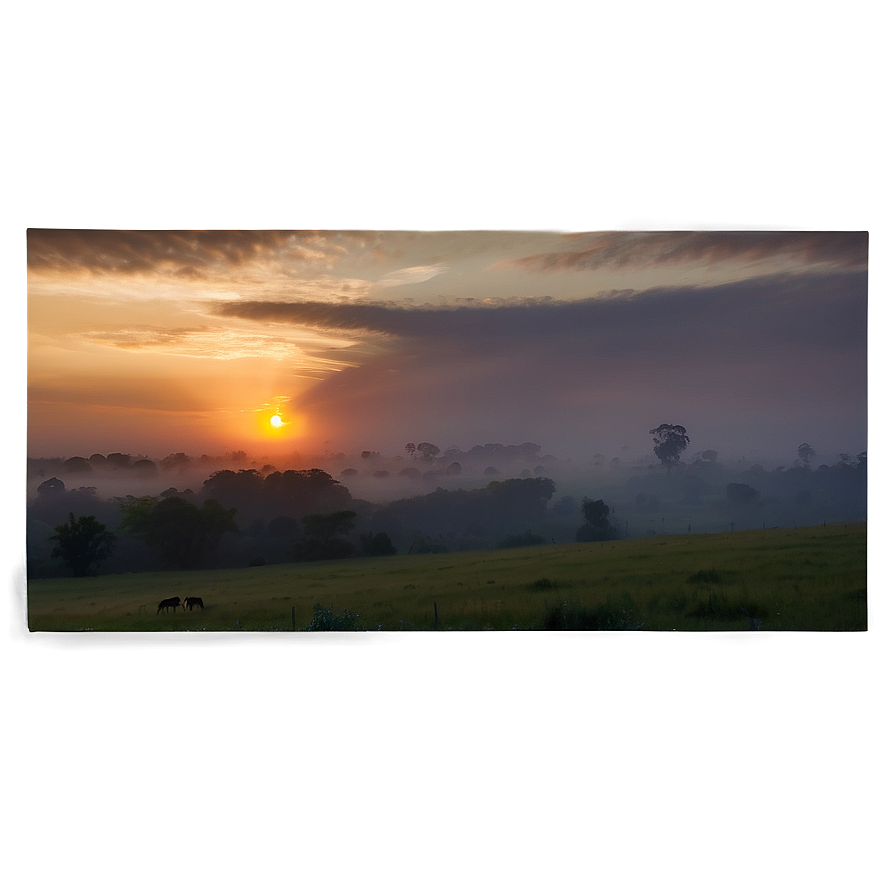 Misty Sunrise Glory PNG 42 PNG image with a transparent background, free high-resolution download