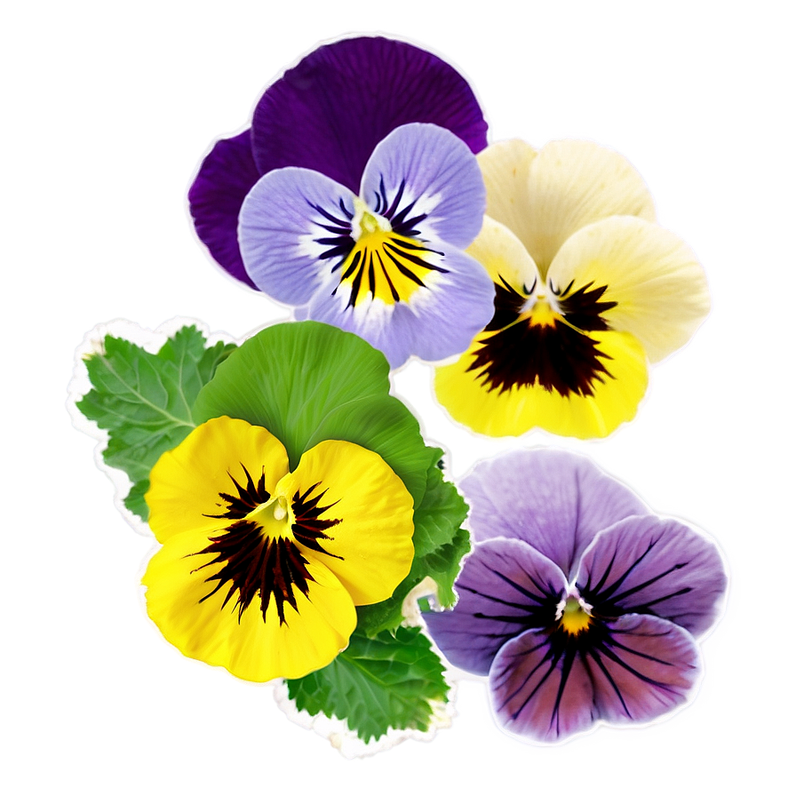 Mixed Pansies Png 06232024