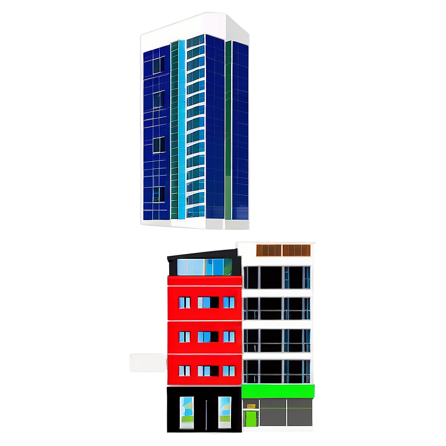 Mixed-use Buildings Composition Png 41