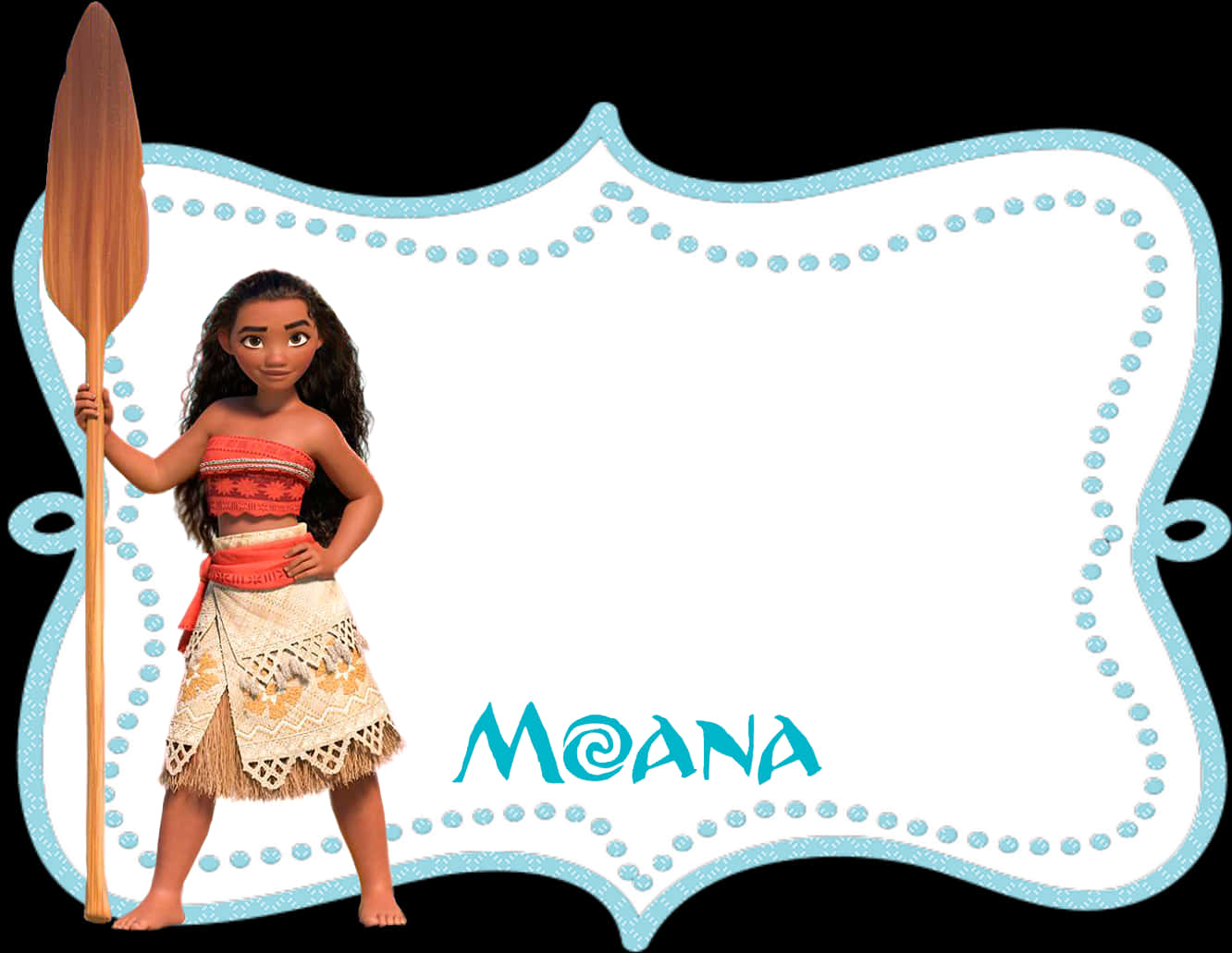 Moana Character With Paddle