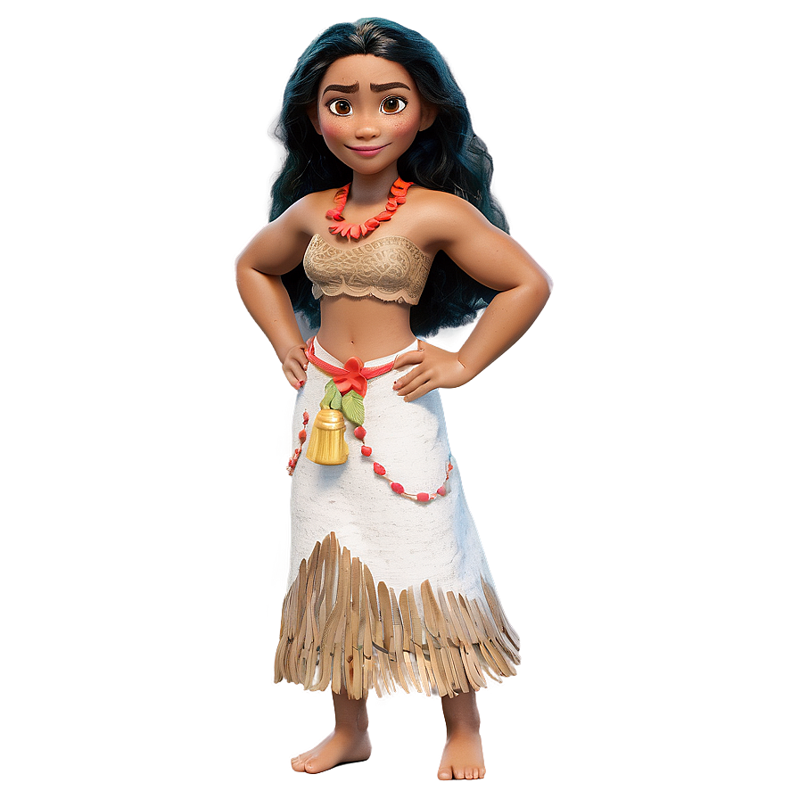 Moana Festive Outfit PNG 05032024 PNG with transparent background