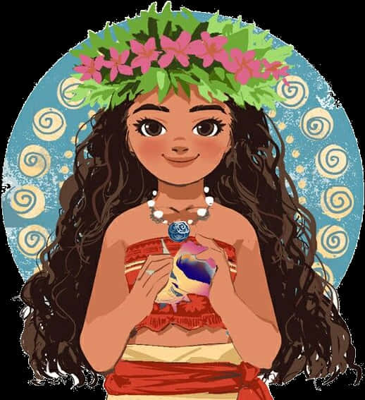 Moana Polynesian Princess Illustration