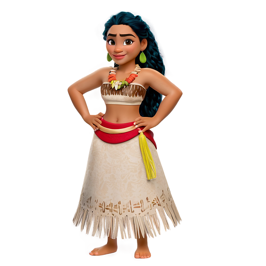 Moana Traditional Outfit PNG 05032024 PNG with transparent background