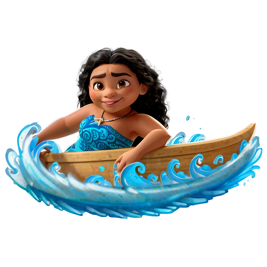 Moana Wave Riding PNG ies PNG with transparent background
