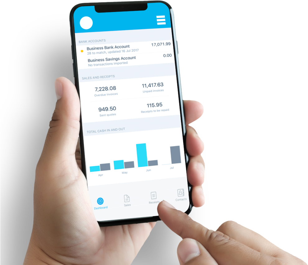 Accountant Holding Iphone With Xero Cloud Accounting - Iphone, HD Png Download PNG with transparent background