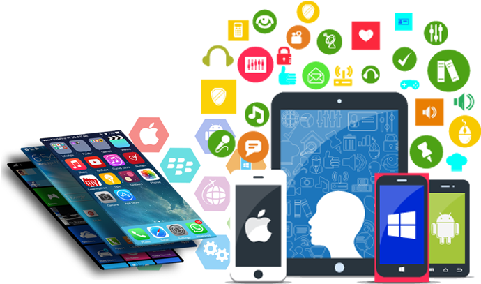 Mobile App Ecosystem PNG with transparent background