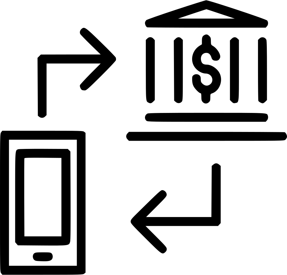 Mobile Banking Transaction Flowchart PNG with transparent background
