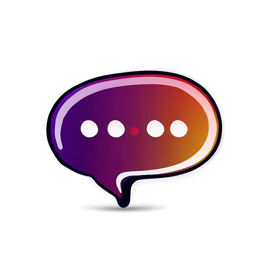 Mobile Chat Bubble Illustration Png 06262024